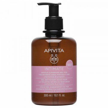 Intimate Daily - Απαλό gel καθαρισμού με χαμομήλι & πρόπολη 300ml Ευαισθητη Περιοχη Intimate Daily - Απαλό gel καθαρισμού με χαμομήλι & πρόπολη 300ml Ευαισθητη Περιοχη