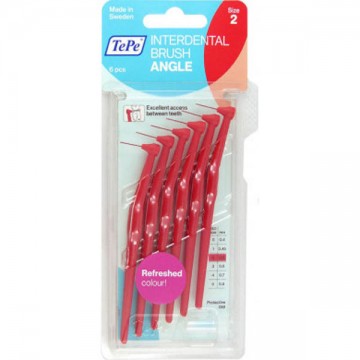Tepe International Brush Angle No.2 Κόκκινο 0.5mm 6 τεμάχια Οδοντικο Νημα Tepe International Brush Angle No.2 Κόκκινο 0.5mm 6 τεμάχια Οδοντικο Νημα